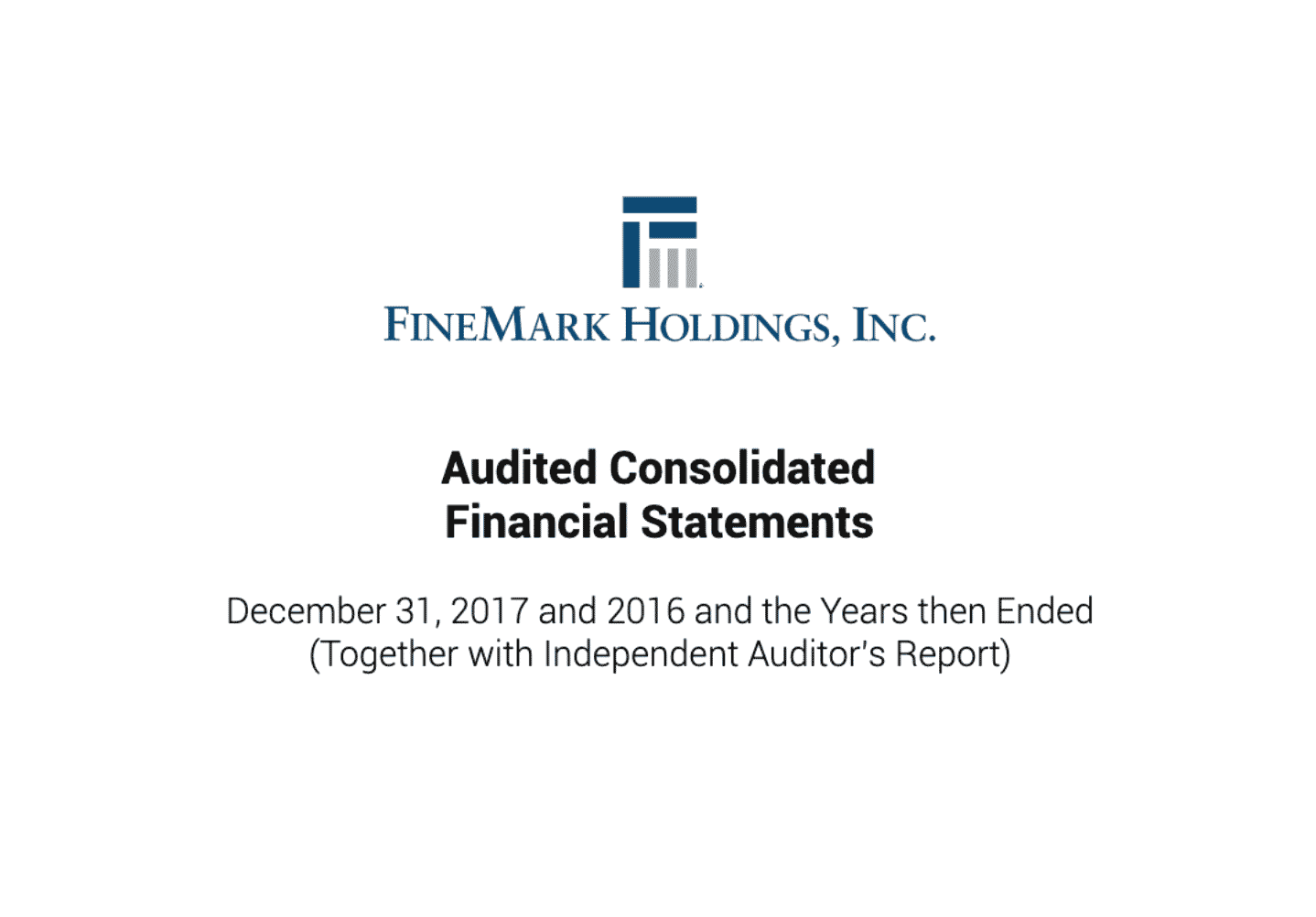 Audited annual report