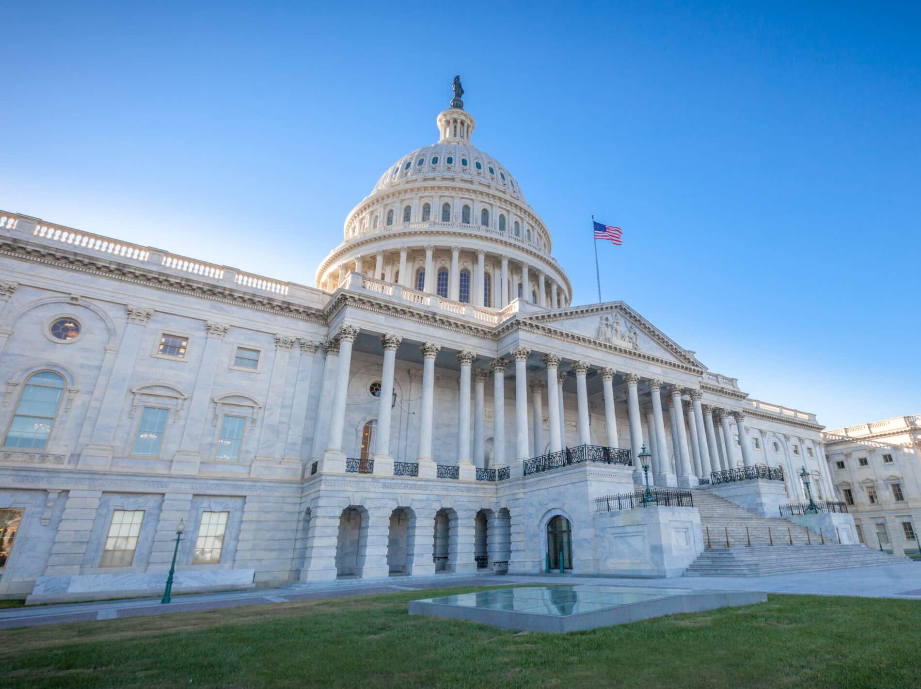 United States Capitol East Facade at angle