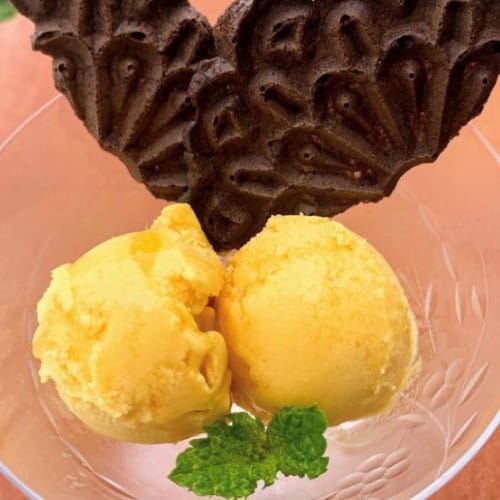 Mango Soft Serve Ice Cream