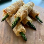 phyllo wrapped asapargus