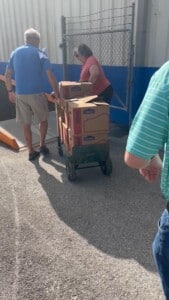 People moving boxes