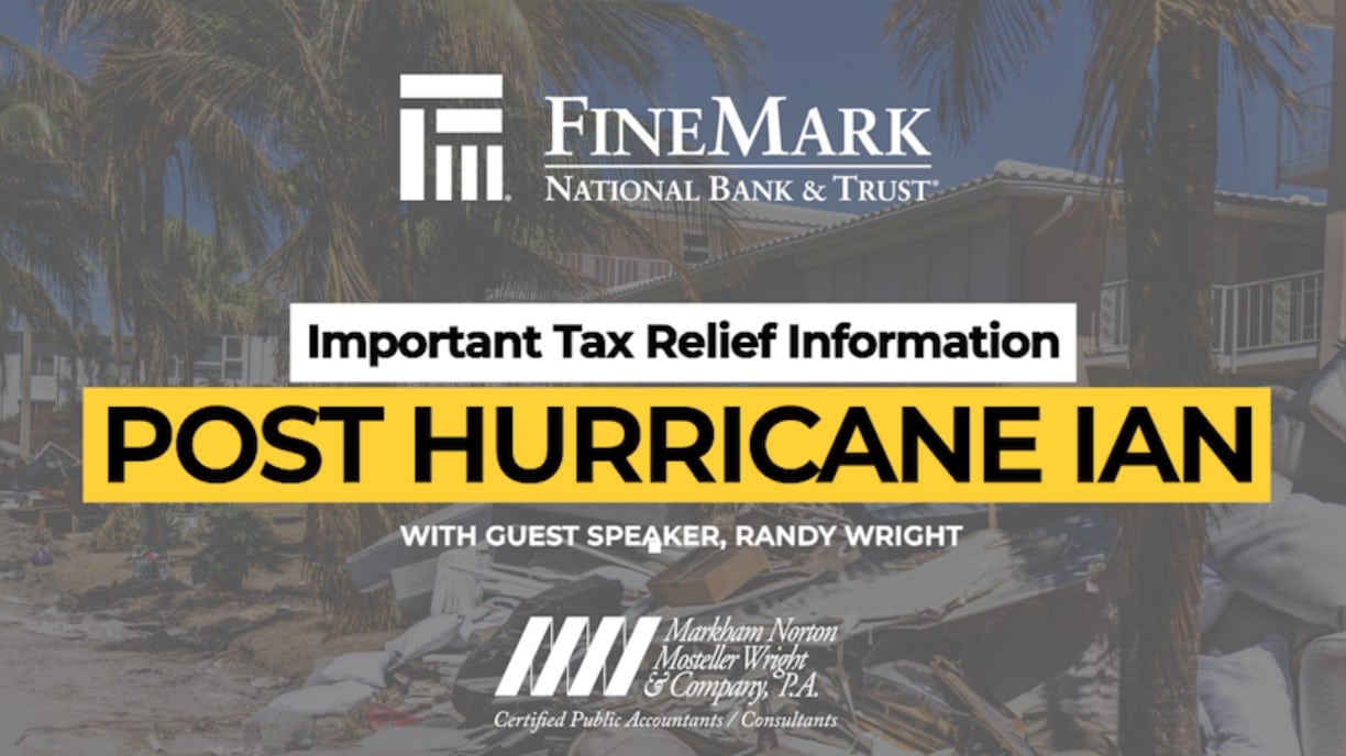 Tax Relief Information Post Hurricane Ian