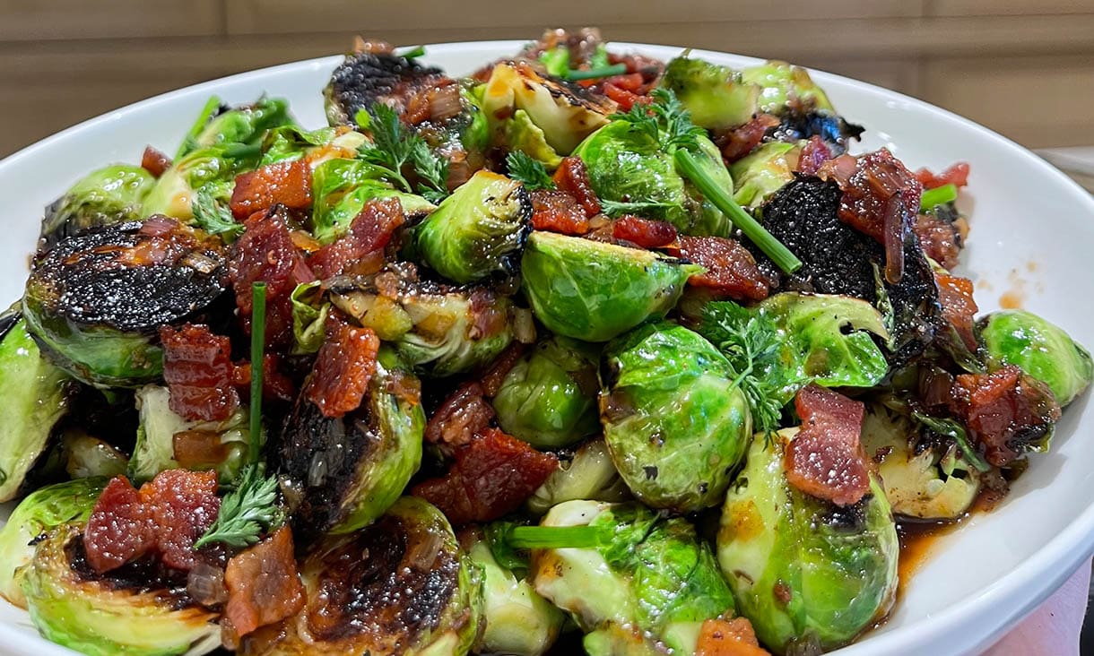Bacon Brown Sugar Brussel Sprouts
