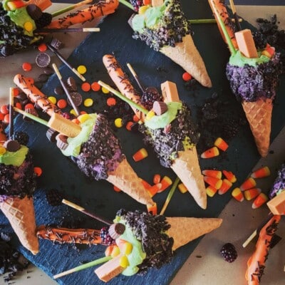 Matcha Cheesecake Stuffed Cones Candy Corn Cone