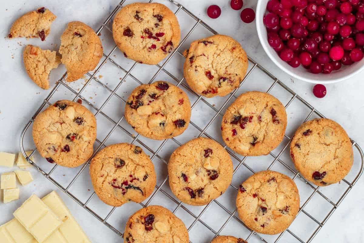 Orange Cranberry White Chocolate Cookies