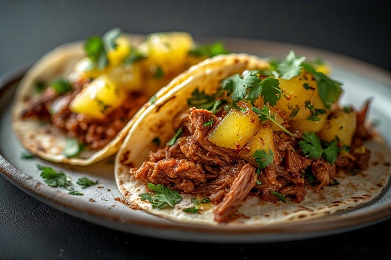pineapple pulled pork tacos
