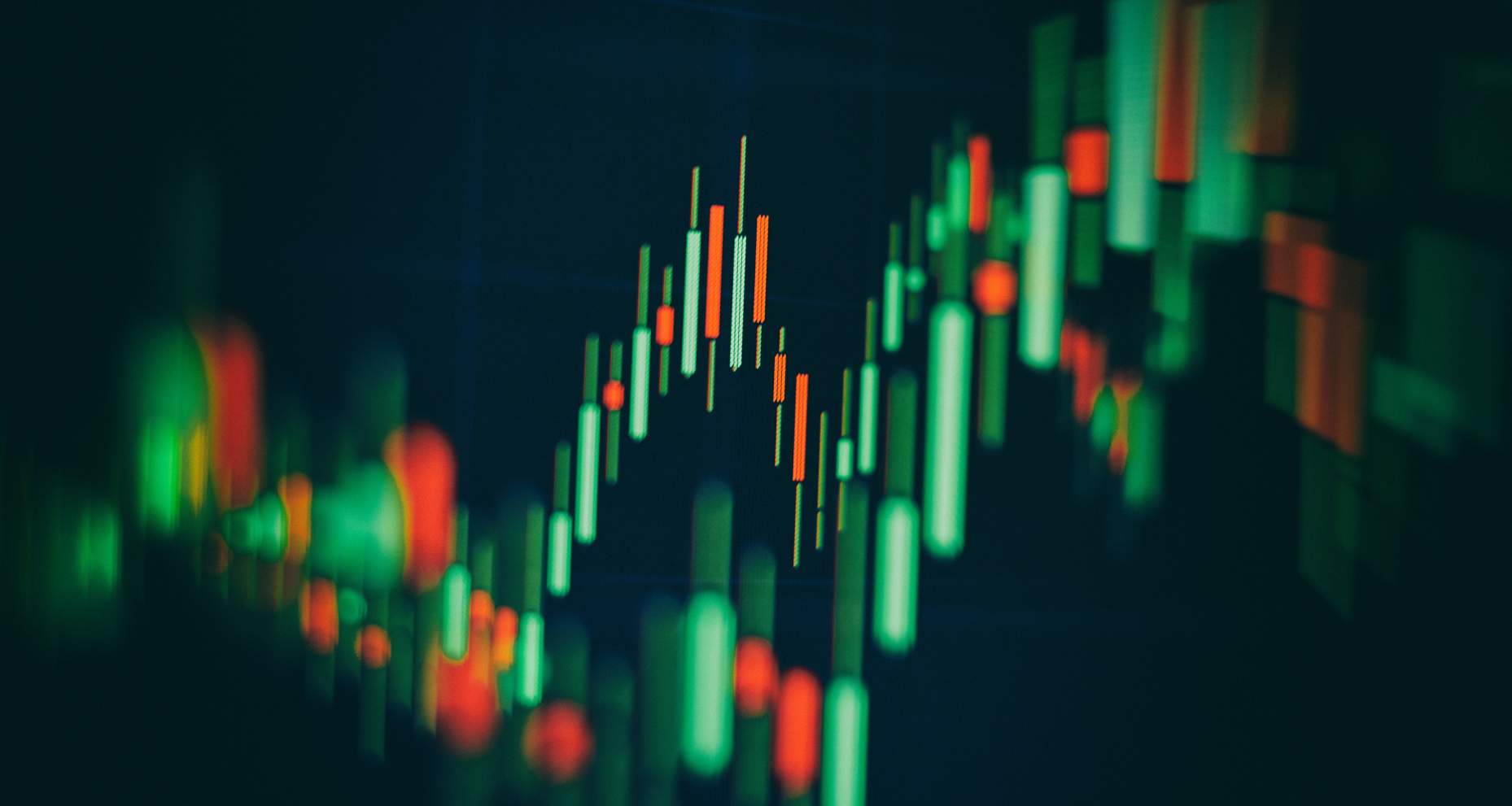 Business graph and stock financial indicator. Stock or business market analysis concept.