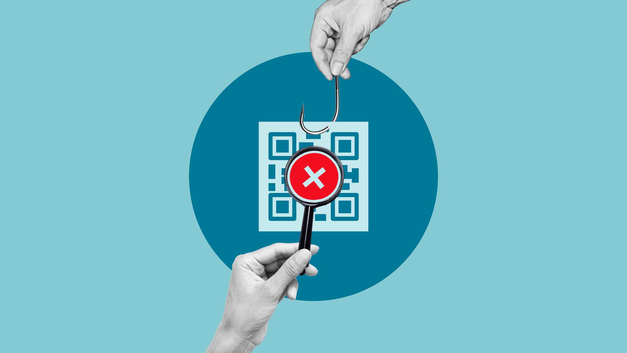 Quishing Cybersecurity Threat Concept Showing QR Code Scam